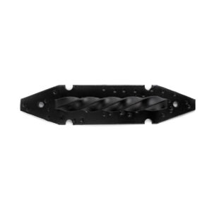 MANILLA MONO BASE MARTILLADA NEGRA 9"